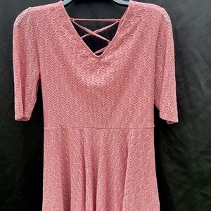 Pink lace Dress